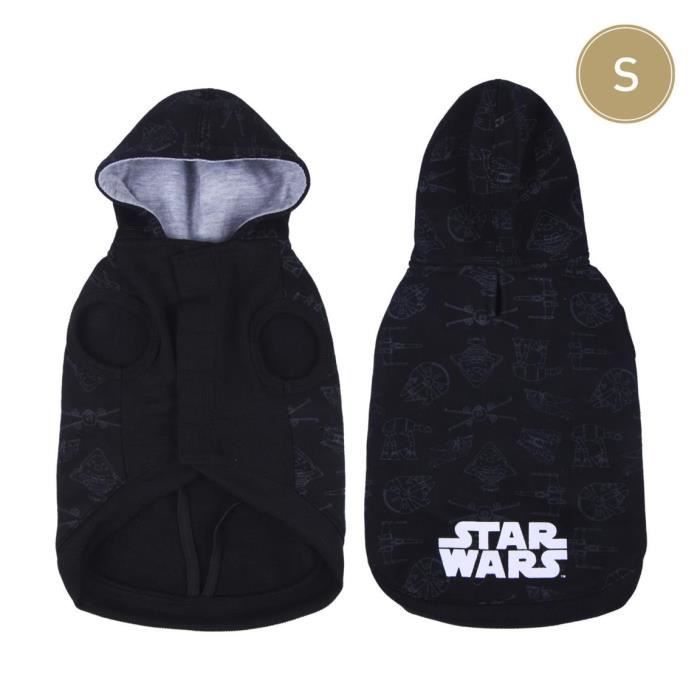 Vêtement Pour Chien Sweat Shirt Star Wars Vaisseaux Noir S