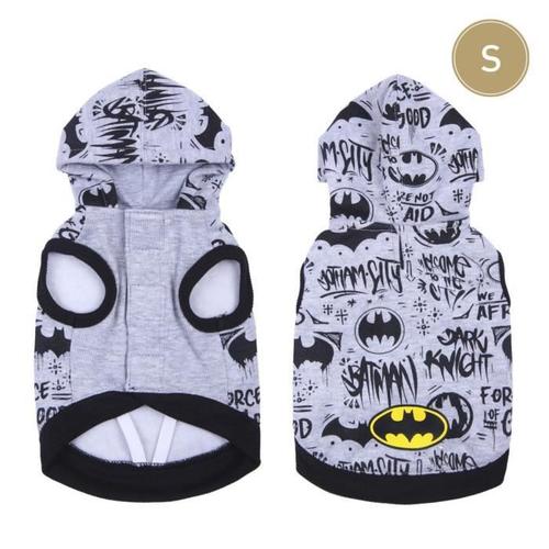 Vêtement Pour Chien Sweat Shirt Marvel Batman Gris S