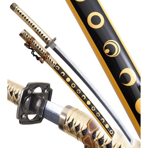 Katana Tout en Bois Lame en Bois Mikazuki Munechika Touken Ranbu Online Sabre Epee Cosplay Repliksword