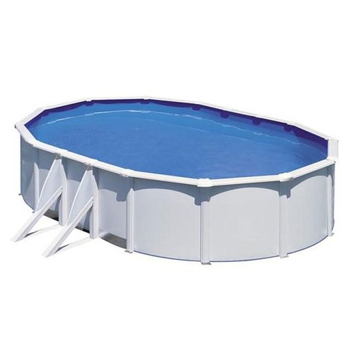 Piscine acier blanc Fidji ovale 5,27 x 3,27 x 1,22 m - Gré