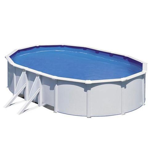 Kit piscine hors-sol acier fidji ovale 4 renforts 610x375x120 cm