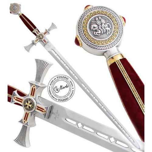 Epee des Templiers Marto Lame Damas Chevalier Templier Repliksword