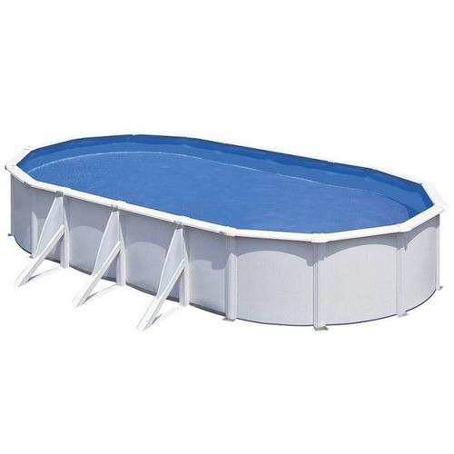 Kit piscine hors-sol acier fidji ovale 6 renforts 730x375x120 cm
