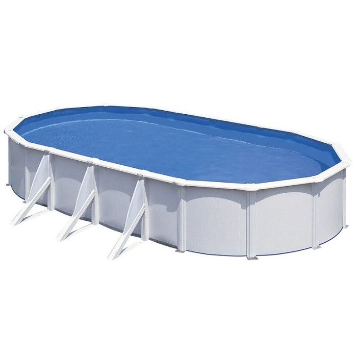 Kit piscine hors-sol acier ovale fidji 7.30 x 3.75 x