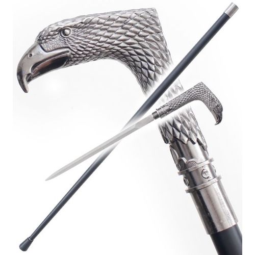 Canne Epee de Marche Aigle Eagle Acier Repliksword