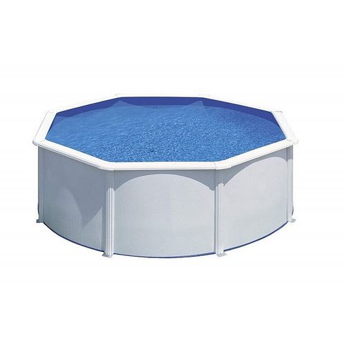 Piscine ronde acier Ø3,70m x H: 1,32m - Filtration à sable