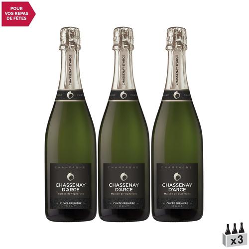 Chassenay D'arce Champagne Cuvée Première Brut Blanc X3