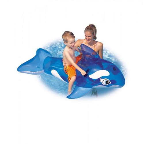 Intex Matelas Gonflable Enfant Baleine A Chevaucher Pour Piscine 163 Cm