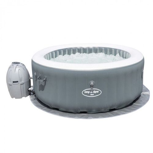 Bali 2/4 places rond gris - bulles airjets - télécommande led