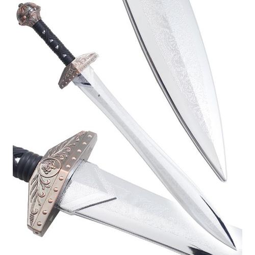 Pack 2 Epées en Polypropylene Glaive Gladiateur Epee Entrainement Combat Gladiator Argent Repliksword