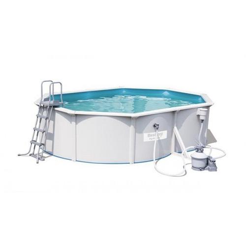 Piscine Hors-Sol en Acier Bestway Hydrium 500x360x120 cm Épurateur à Sable de 3 028 litres/heure