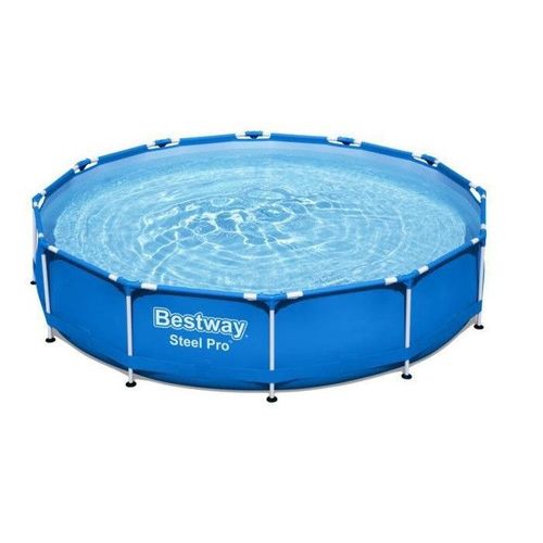 Piscine hors sol ronde Steel Pro 366 x 76 cm avec pompe