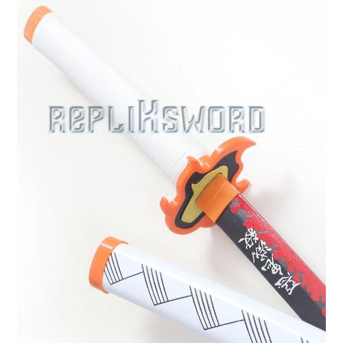 Demon Slayer Katana en Bois Lame en Bois Kyojuro Rengoku Epee en Bois  Kimetsu No Yaiba Sabre Katana Kyojuro Epee Cosplay Decoration - Cdiscount  Jeux - Jouets