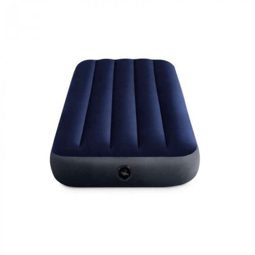 Matelas Gonflable - Intex Classic Downy - 1 Personne - 76x191x25 Cm (Lxlxh) - Bleu