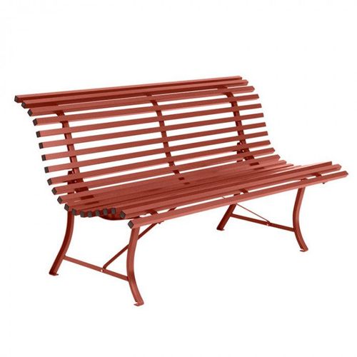 Banc De Jardin Fermob Louisiane - Ocre Rouge