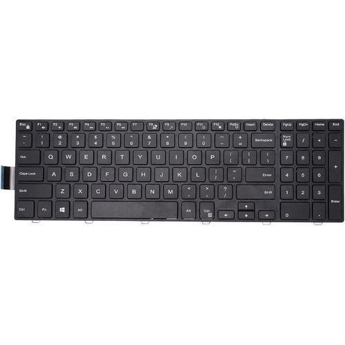 Clavier Remplacement pour Ordinateur Portable Dell Inspiron 15 3000/15 5000/17-5000/5547/3542, Clavier Remplacement à 101 Touches pour Remplacement Fixation, Alliage D'aluminium/ABS