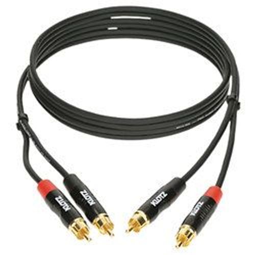 Câble bretelle RCA mâle MiniLink Pro noir 6m KLOTZ