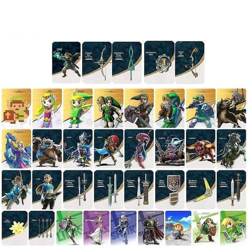38pcs Pour Zelda Tear Of The Kingdom Nfc Carte Amiibo Compatible Avec La Console Switch/Oled/Lite-Mini Card