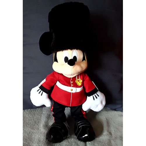 Peluche Mickey Mouse 45cm Anglais Buckinghamshire Palace Guard Disney Shop