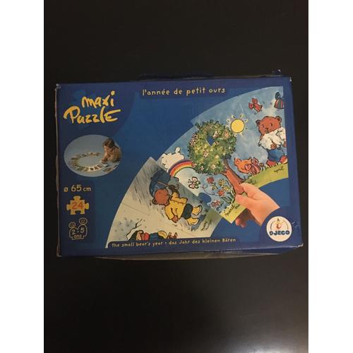 Maxi Puzzle De 24 Pièces « L’Année De Petit Ours De La Marque Djeco