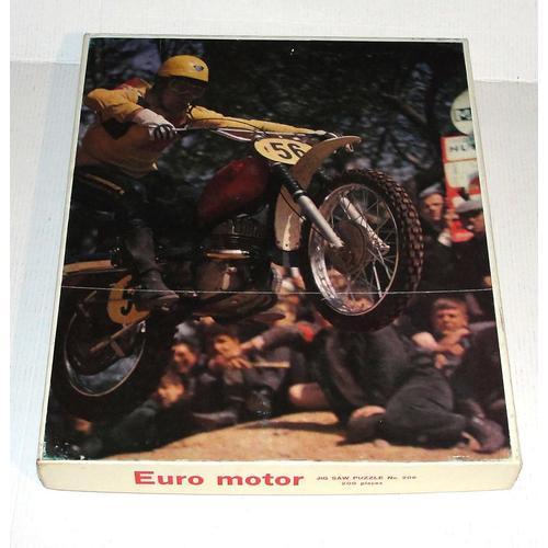 Puzzle Euro Motor Jigsaw Puzzles 200 Pieces Moto De Cross Vintage 1968