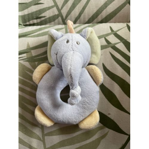 Doudou Peluche Éléphant Hochet Jollybaby