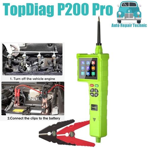 Topdiag P200 Pro Testeur De Circuits Automobiles Jeu De Sondes Pour Circuits Électriques