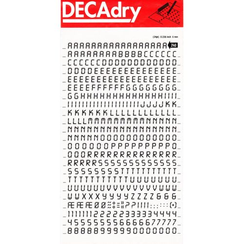 Decadry - Lettres Transfert N°240 - 6 Mm