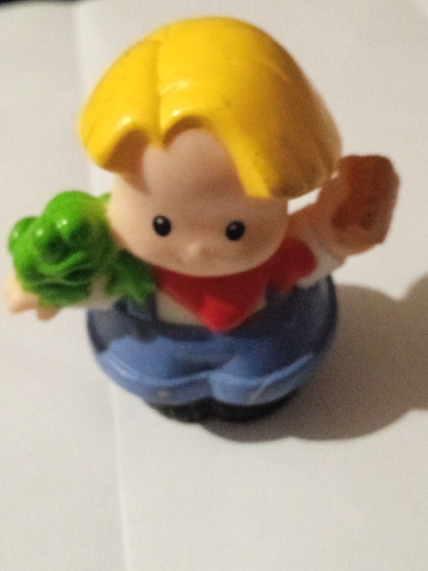 Figurine - Fisher Price - Little People - Personnage Avec Grenouille - Réf 11/04 T L