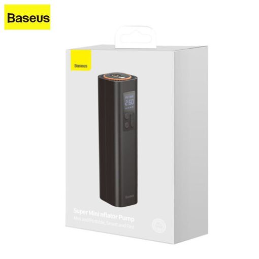 Mini Compresseur Air De Voiture Baseus Prise Allume-Cigare Noir