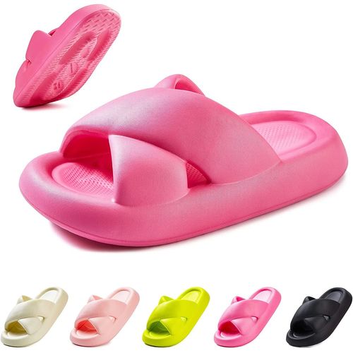 Semelle Épaisse Antidérapante Nouveau Bonbons Ergonomiques Couleur Couple Pantoufles Mode Sortir Hommes Femmes