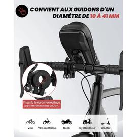 Lruvdox Support Telephone Velo Etanche, Porte Sacoche Velo Guidon Sac de  Cadre Avant VTT Bicyclette avec écran Tactile Transparent et Pare-Soleil  pour Smartphone de 5,5 à 7,0 Pouce : : Sports et