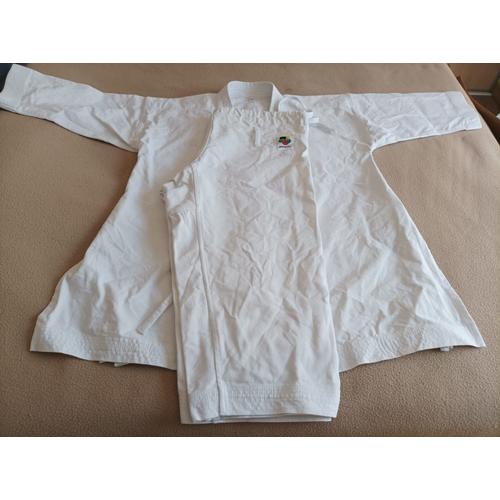 Kimono Karaté Adidas K380 - Coupe Japonaise - 170 Cm Blanc - Utilisé 1 Seule Fois À Cause De La Coupe Des Bras Et Des Jambes