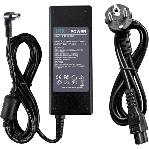 19V 4.74A 90W Alimentation Ordinateur Portable pour Toshiba Lenovo Medion ASUS Chargeur Micro AC Adaptateur Connecteur[5.5 * 2.5mm]