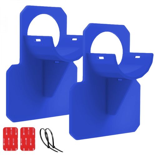 Linxor - Lot de 2 supports 38 mm pour tuyau de piscine - Bleu