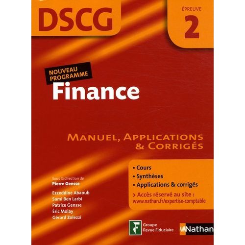 Finance Dscg2 - Manuel, Applications Et Corrigés