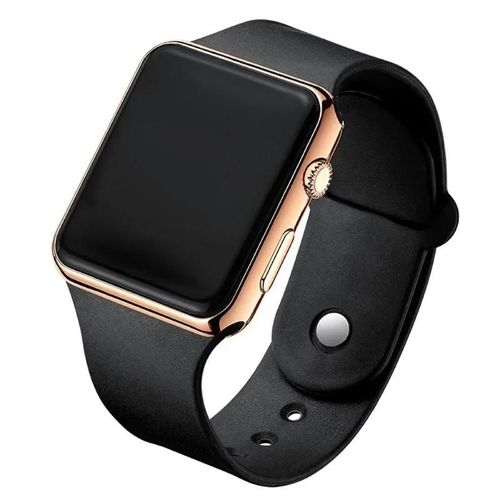 Montre Électronique Carrée À Led Pour Enfants,Montre De Sport Apple Pour Étudiants,Cadeau De Mode Pour Hommes Et Femmes,2024 - Type Or