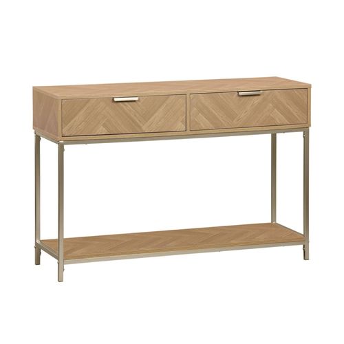 Console Budapest Deux Tiroirs Une Étagère L 110 X L 35 X H 75 Cm