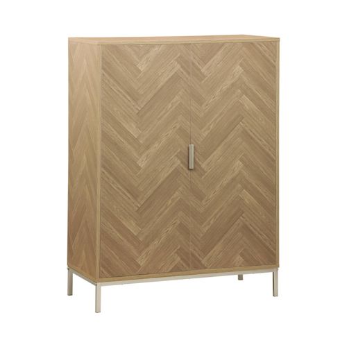 Vaisselier Budapest 2 Étagères 2 Portes L 80 Cm X L 40 Cm X H 110 Cm