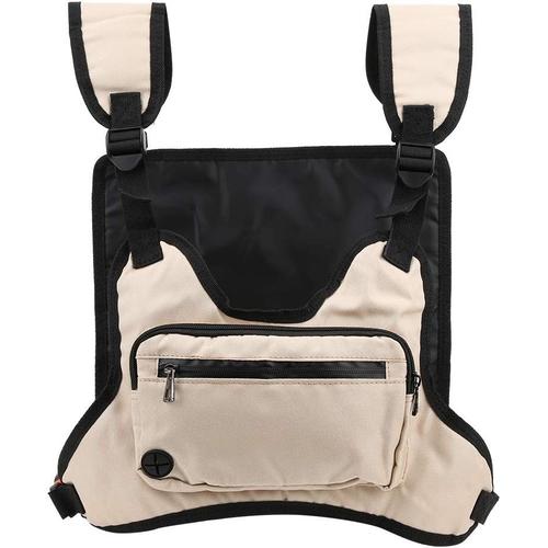 kaki Nouveau sac de poitrine tactique extérieur sac de rangement de sac de  taille de gilet de grande capacité multifonctionnel，