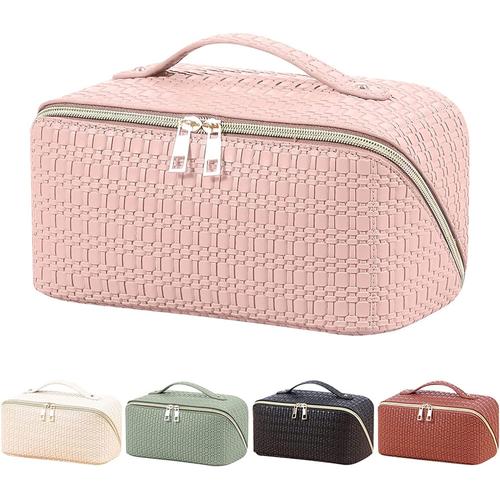 Grande capacité Voyage Portable Cosmétique Sac Zipper Trousse de toilette  Sac de rangement de maquillage imperméable