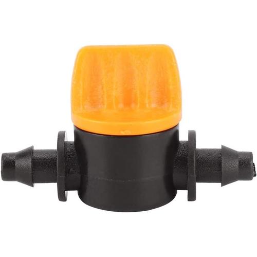 100 pièces vannes de Tuyau Durable Jardin Irrigation 2 Voies PVC 4/7 Waterstop connecteur Droit Tuyau Valve Outil