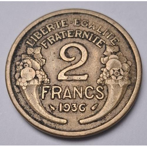 Pièce De Monnaie 2 Francs Morlon 1936 République Française