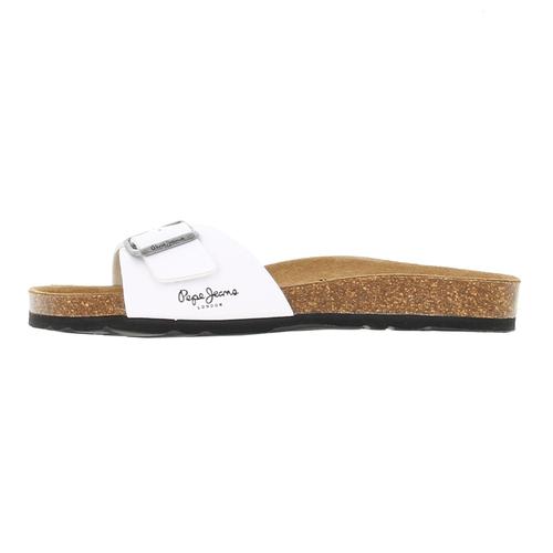 Claquettes Mules Pepe Jeans Bio M Single Champion Blanc