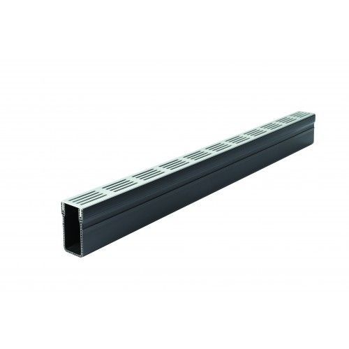 Caniveau d'extérieur avec grille inox 304L A15 - Slimline ACO