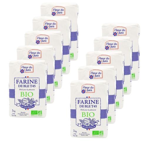 Lot 10x Farine T45 Bio - Sachet 1kg