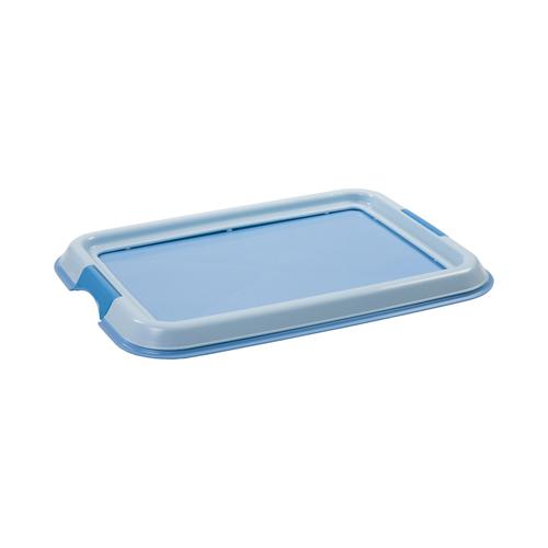 Iris Ohyama, Plateau De Formation Pour Chien / Education À La Propreté - Pet Tray - Ft-495, Plastique, Bleu, 49 X 36,5 X 3,2 Cm