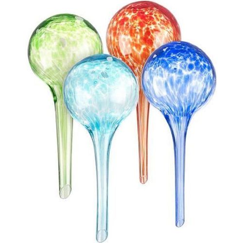 Set De 4 Doseurs D?Irrigation En Verre Coloré - Ø 6 Cm