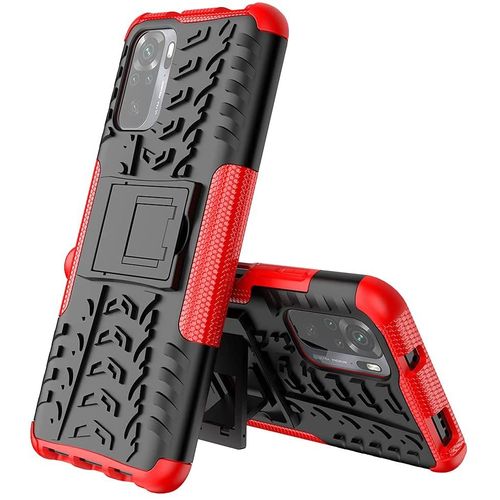 Coque Pour Redmi Note 10 / 10s, Protection Militaire Shock-Absorption Et Anti-Rayures Amovible 2 En 1 Coque De Xiaomi Redmi Note 10 / 10s. Hyun Red