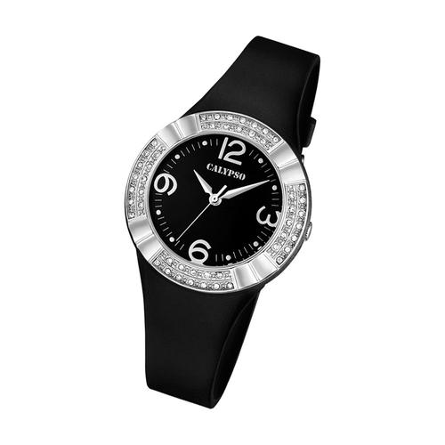 Montre Femme Calypso K5659/4 Montre-Bracelet En Plastique Pur Analogico Noir Uk5659/4